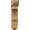 Ekena Millwork Balboa Arts and Crafts Smooth Bracket w/ Offset Brace, Western Red Cedar, 7 1/2"W x 28"D x 32"H BKT0806X28X32BOA03SWR - alternate 4